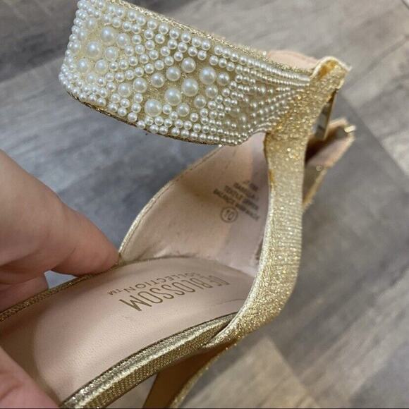 De Blossom Collection Isabella Pearl Heels Size 10 - Picture 12 of 12